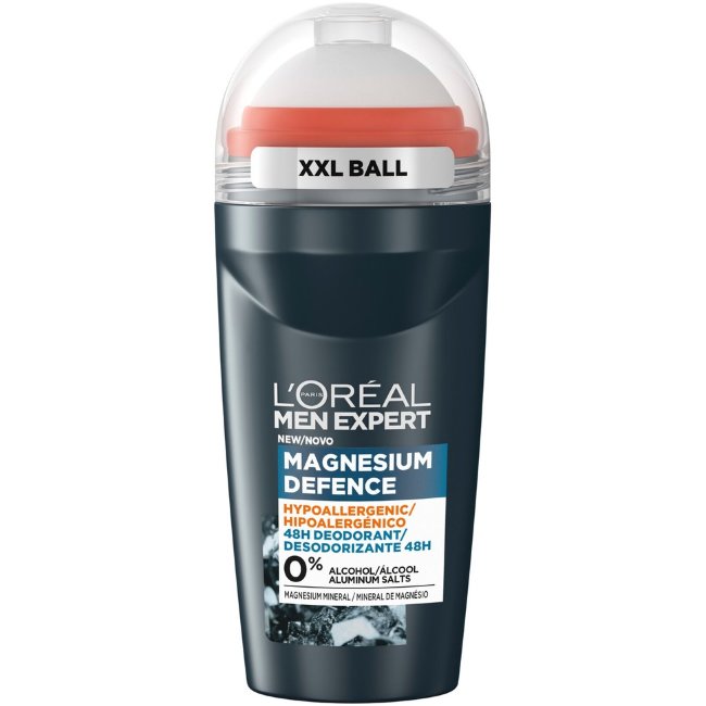 LOreal Paris Антиперспирант шариковый гипоаллергенный для мужчин Magnesium Defense 50 мл