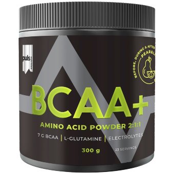Порошок для спортивных напитков PULS BCAA+ со вкусом груши и лайма 300 гр