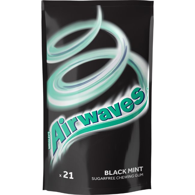 Мятная жевательная резинка Airwaves Black Mint 29 гр