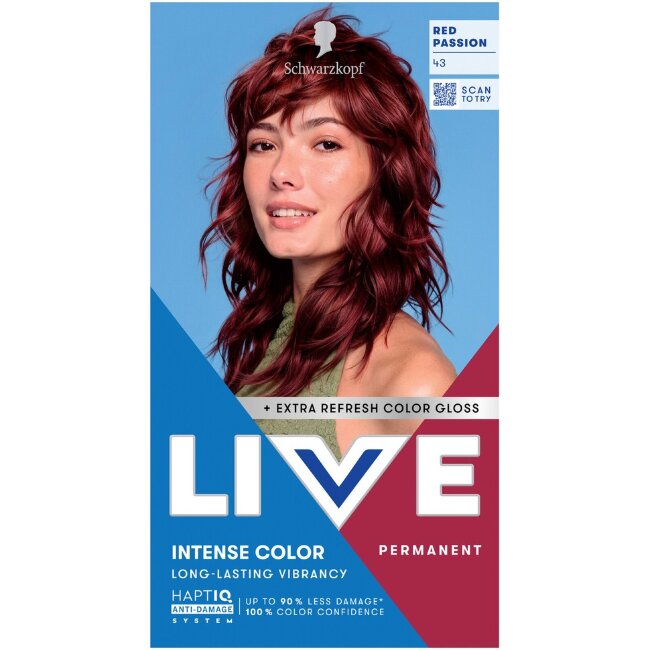 Крем-краска для волос Schwarzkopf LIVE 43 Red Passion