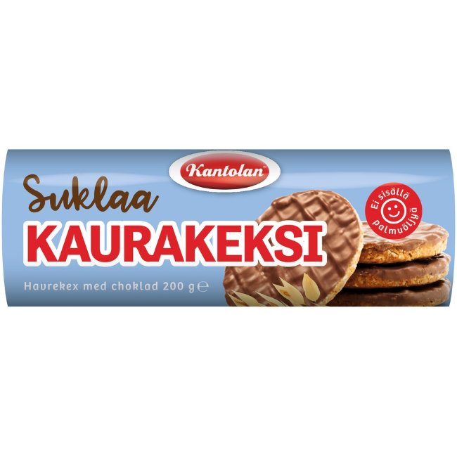 Овсяное печенье в шоколаде Kantolan 200 гр