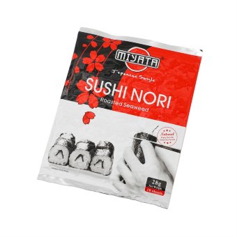 Высушенные водоросли Sushi Nori Miyata 28 гр (уп 10 шт) Высушенные водоросли Sushi Nori Miyata 28 гр (уп 10 шт)