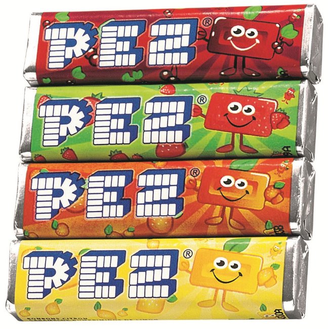 Пастилки жевательные фруктовые Pez 4x8,5 гр