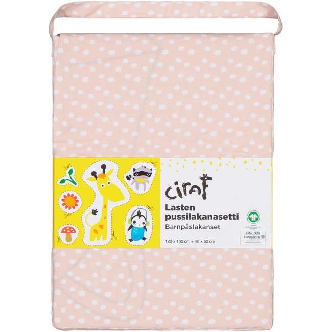Детский комплект постельного белья Ciraf Kettunen 120x160 см, розовый