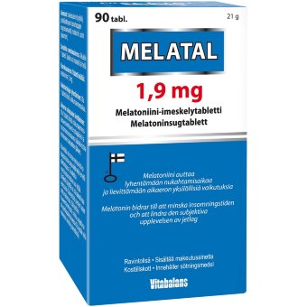 Препарат для сна с мелатонином Melatal 1,9 mg 90 таблеток Vitabalans