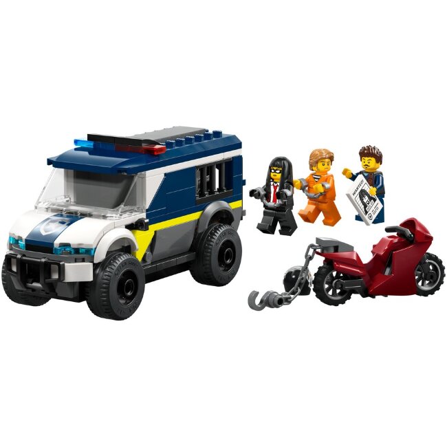 Игрушечный полицейский транспорт LEGO® City 60479 автомобиль для перевозки заключенных Игрушечный полицейский транспорт LEGO® City 60479 автомобиль для перевозки заключенных