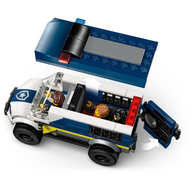 Игрушечный полицейский транспорт LEGO® City 60479 автомобиль для перевозки заключенных Игрушечный полицейский транспорт LEGO® City 60479 автомобиль для перевозки заключенных