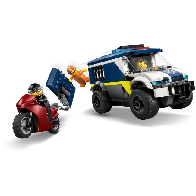Игрушечный полицейский транспорт LEGO® City 60479 автомобиль для перевозки заключенных Игрушечный полицейский транспорт LEGO® City 60479 автомобиль для перевозки заключенных