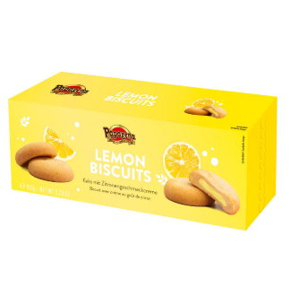Печенье с лимонным кремовым наполнителем Papagena 150 гр Печенье с лимонным кремовым наполнителем Papagena 150 гр