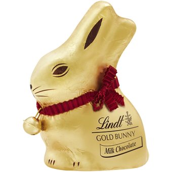 Фигурка Золотой кролик Lindt GOLD BUNNY из молочного шоколада 50 гр
