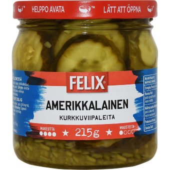 Огурцы американские Felix ломтиками 410/215 гр