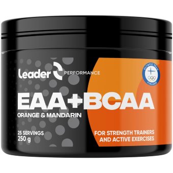 Аминокислотный порошок Leader Performance EAA-BCAA со вкусом апельсина и мандарина 250 гр