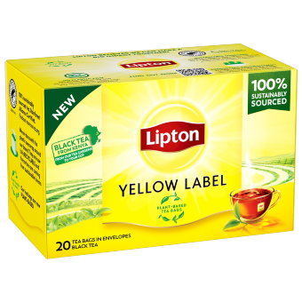 Чай черный Lipton Yellow Label 20 шт/уп