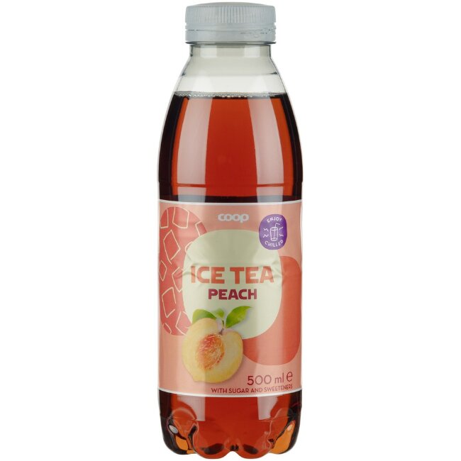 Холодный чай со вкусом персика Coop light 500 мл Холодный чай со вкусом персика Coop light 500 мл