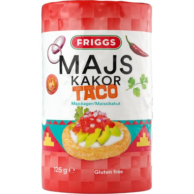Безглютеновые кукурузные галеты Taco Friggs 125 гр