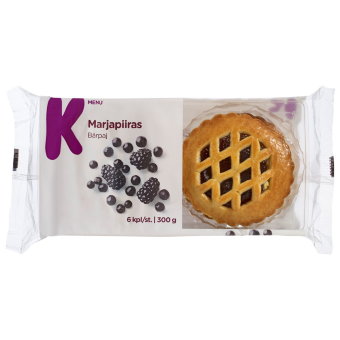 Мини-пирог с ежевикой и черникой K-Menu (уп 6 шт) 300 гр