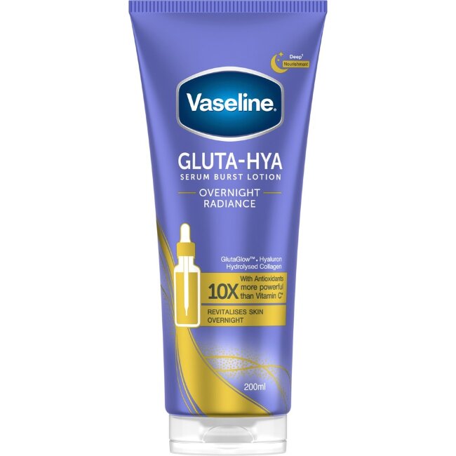 Лосьон-сыворотка Vaseline Gluta-Hya Overnight Radiance Serum Burst 200 мл