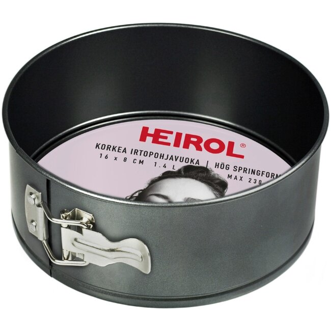 Высокая съемная форма Heirol 16x8 см 1,4 л с покрытием Высокая съемная форма Heirol 16x8 см 1,4 л с покрытием