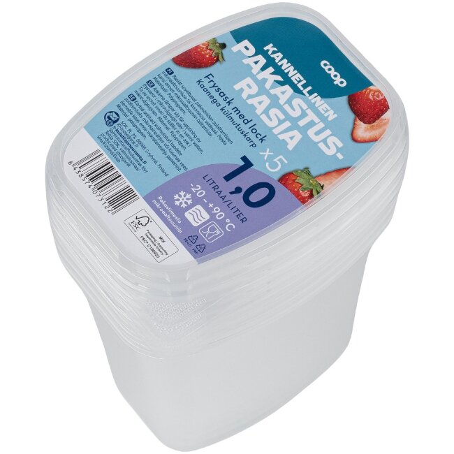 Контейнер для заморозки с крышкой Coop 1 л (уп 5 шт)