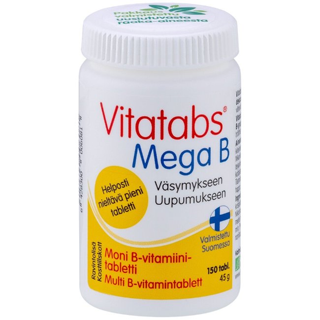 Витамины Vitatabs Mega B Hankintatukku 150 табл