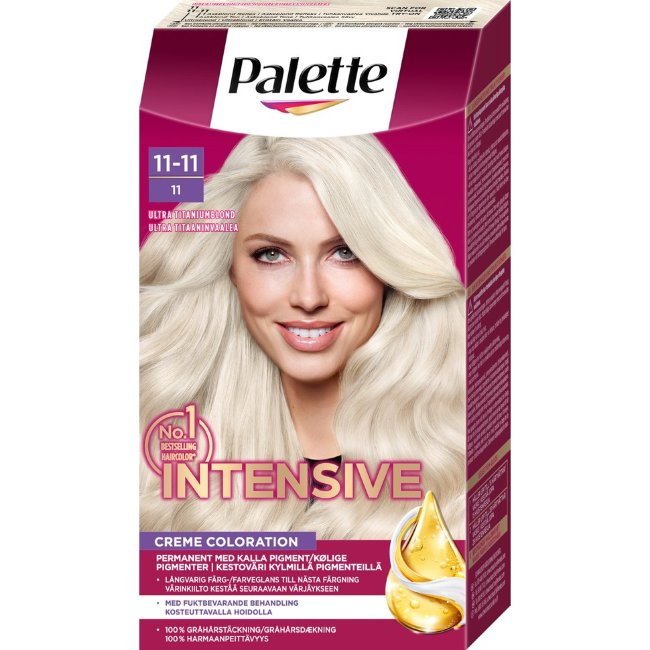 Краска для волос Palette 11-11 ультра титановый блонд