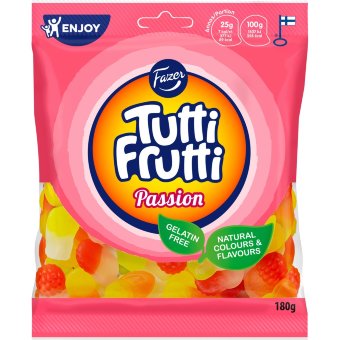 Конфеты цитрусовые Fazer Tutti Frutti Passion 180 гр