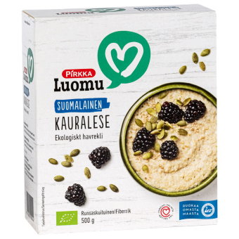 Органические овсяные отруби Pirkka 500 гр Органические овсяные отруби Pirkka 500 гр