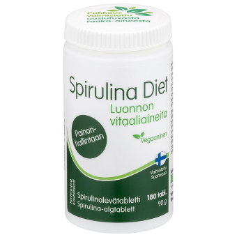 Препарат из микроводорослей спирулина для похудения Spirulina Diet 180 таблеток Hankintatukku