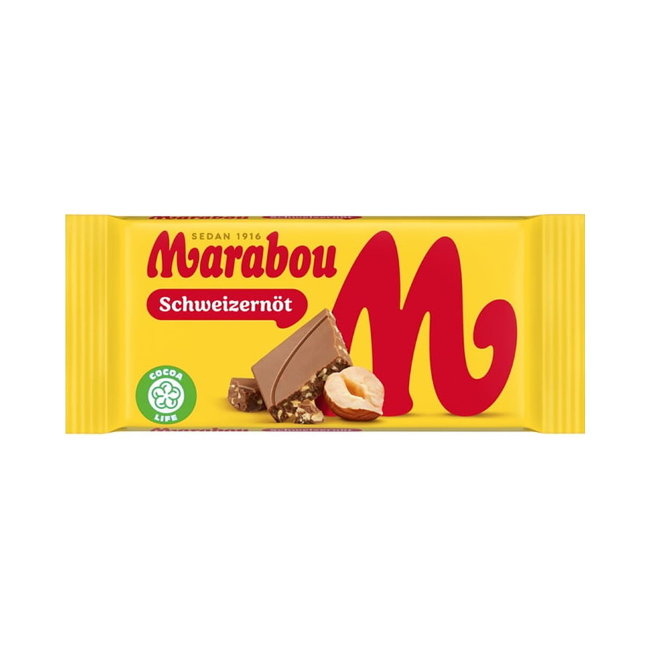 Мини-шоколад молочный Marabou (лесной орех) 24 гр
