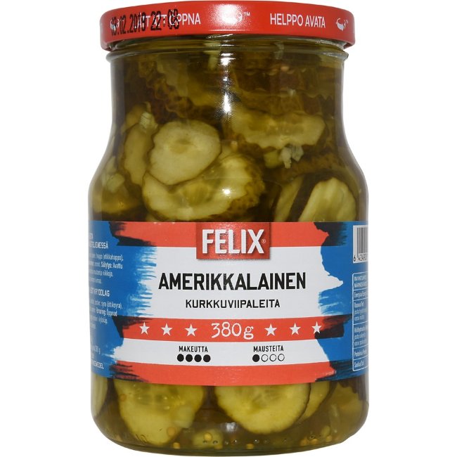 Огурцы ломтиками Felix американские 730/380 гр