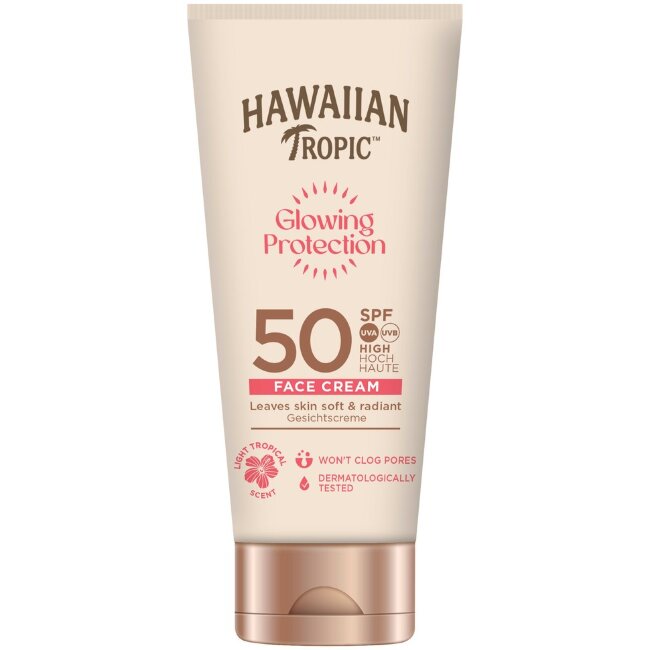 Крем для лица Hawaiian Tropic Glowing Protection SPF 50 50 мл Крем для лица Hawaiian Tropic Glowing Protection SPF 50 50 мл