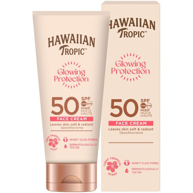 Крем для лица Hawaiian Tropic Glowing Protection SPF 50 50 мл Крем для лица Hawaiian Tropic Glowing Protection SPF 50 50 мл