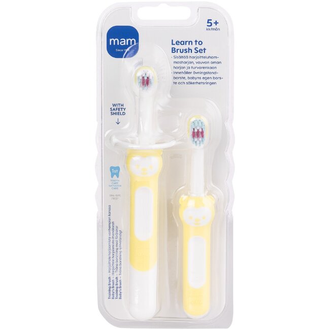 Набор зубных щеток MAM Learn to Brush 5+ мес