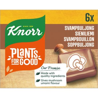 Бульонный кубик Knorr с грибным вкусом (уп 6 шт) 60 гр