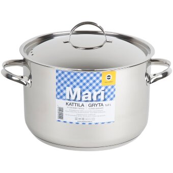Кастрюля Opa Mari Steel из нержавеющей стали 5,0 л