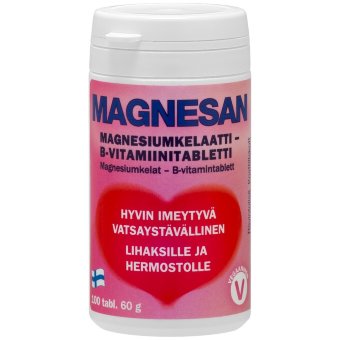 Витамины с магнием Magnesan Magnesium+B Vitamiini 100 таблеток Hankintatukku