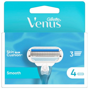 Сменные лезвия Gillette Venus Smooth 4 шт/уп Сменные лезвия Gillette Venus Smooth 4 шт/уп