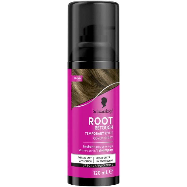 Спрей для маскировки корней Schwarzkopf Root Retoucher 120 мл коричневый цвет волос