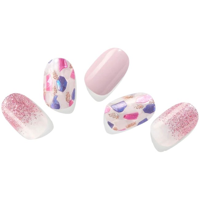 Гелевые наклейки для ногтей EDGEU Pink Sun Catcher