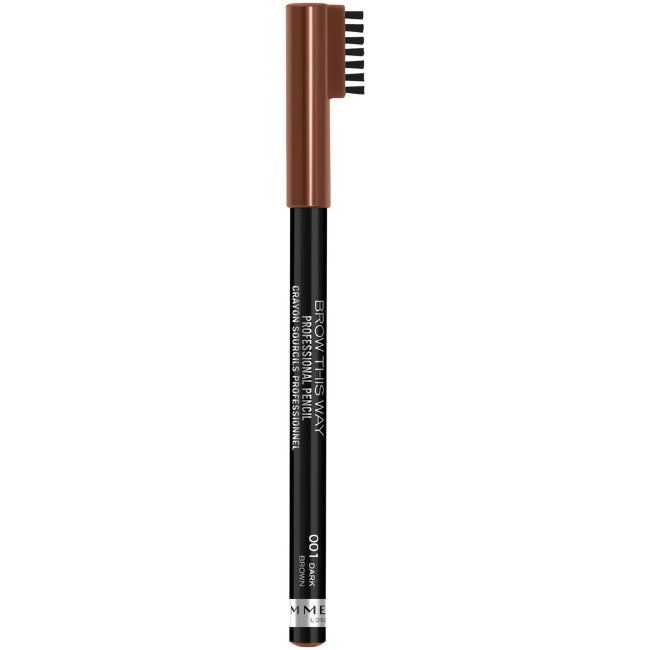 Профессиональный карандаш для бровей Rimmel 1,4 гр 001 темно-коричневый