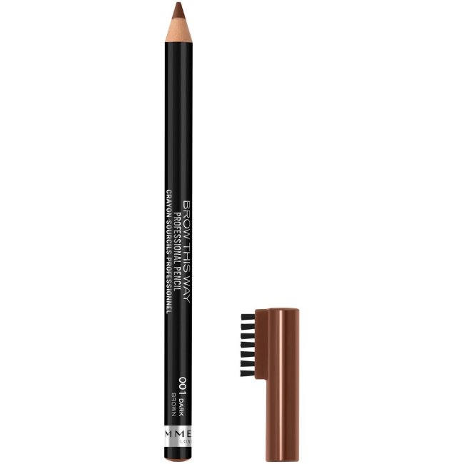 Профессиональный карандаш для бровей Rimmel 1,4 гр 001 темно-коричневый