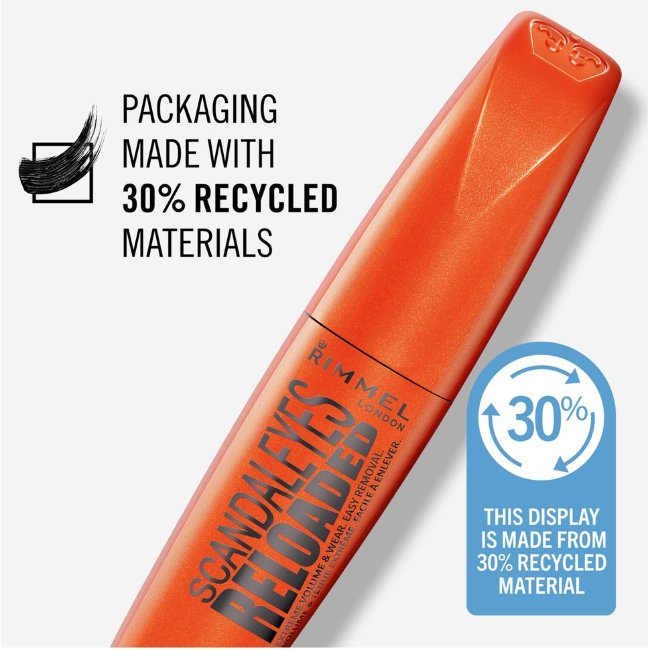 Тушь для ресниц Rimmel Scandaleyes Reloaded 12 мл 001 Black