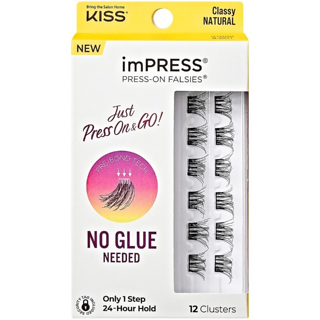 Приклеиваемые пучки для ресниц Kiss imPRESS ILS01 12 шт
