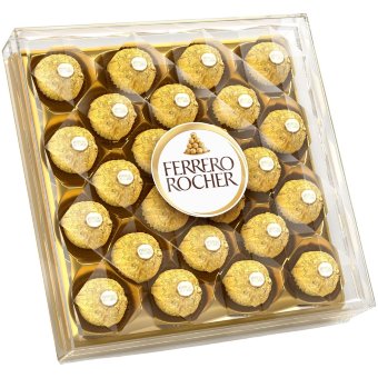 Конфеты в подарочной упаковке Ferrero Rocher 24шт/300г
