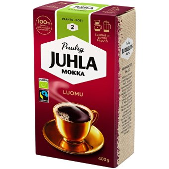 Кофе молотый обжарка 2 Paulig Juhla Mokka органический 400 мл