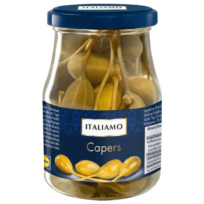 Каперсы  ITALIAMO Capers с хвостиком 350 гр