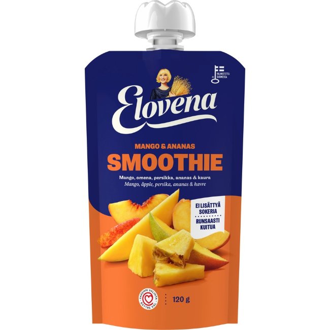 Смузи манго и ананас Elovena 120 гр