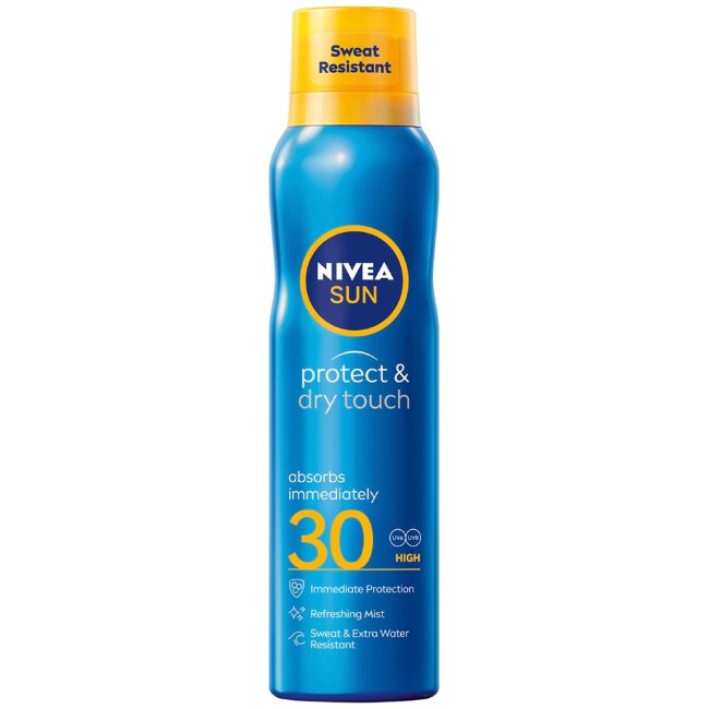 Освежающий солнцезащитный спрей Nivea Sun Protect Dry Touch Refreshing SPF30, 200 мл