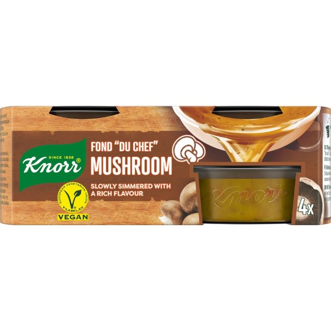 Порционный грибной бульон Knorr Fond "du Chef" (уп 4 шт) 112 гр
