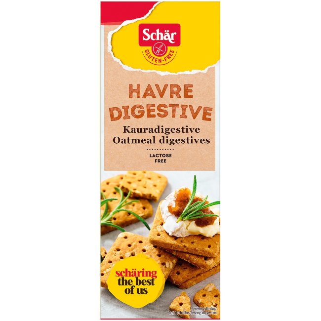 Безглютеновое овсяное печенье Digestive Schär 150 гр